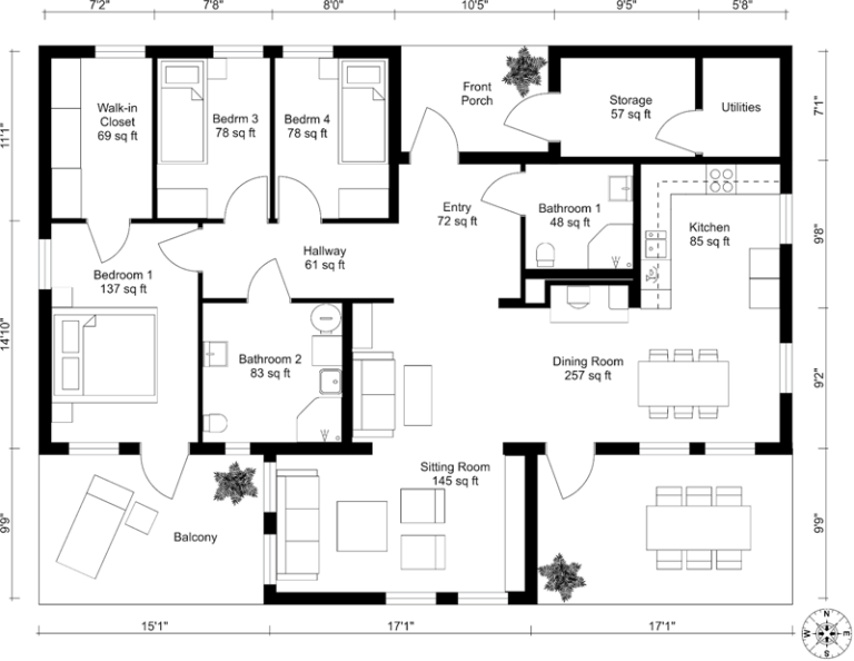 What-is-a-floor-plan-with-dimensions